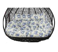 Coussin pour Fauteuil œuf, Coussin de Remplacement for balancelle d'extérieur 2 Places, for hamac Suspendu(Flower C)
