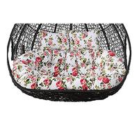 Coussin pour Fauteuil œuf, Coussin de Remplacement for balancelle d'extérieur 2 Places, for hamac Suspendu(Flower a)