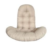 Coussin pour Fauteuil œuf, Tapis de Panier Suspendu, Tapis balançoire, Couleur Unie, Grand Coussin Chaise en rotin, Jardin(Camel)