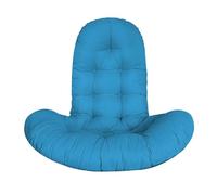 Coussin pour Fauteuil œuf, Tapis de Panier Suspendu, Tapis balançoire, Couleur Unie, Grand Coussin Chaise en rotin, Jardin(Lake Blue)