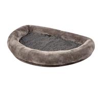 Kerbl Panier fenêtre Pet – Pour chats, bois/peluche, housse amovible gris 55×35×10 cm lavable 30°C