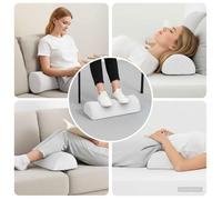 Coussin pour jambes - VIDAXL - 52 x 20 x 12 cm - Mousse à mémoire - Polyester - Fermeté moyenne