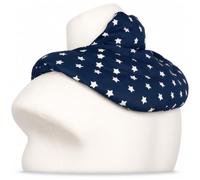 Coussin pour la nuque avec col montant - Lin + lavande - Coussin chauffant aromatique avec fleurs de lavande - Bleu étoilé
