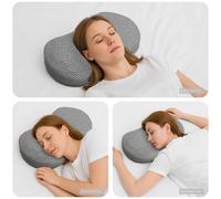 Coussin pour le cou Couleur unie Mousse à mémoire de forme soutien doux vidaXL v