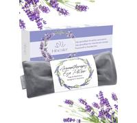 Coussin pour les yeux à la lavande pour la relaxation, le yoga, le sommeil - Masque lesté pour les maux de tête, sinus, aromathérapie, compresse de chaleur humide, accessoire de méditation, cadeau de