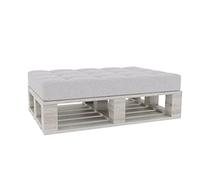 Coussin pour Palette Coussin d'assise Dossier piqué PFG (Coussin d'assise 120x80, Platine)