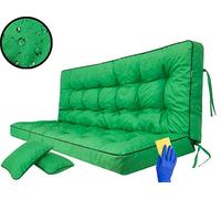 Coussin pour palette, extérieur, balancelle, banc de jardin, avec dossier. Imperméable et de qualité supérieure - L, largeur d'assise : 150 cm