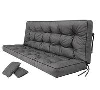 Coussin pour Palette, extérieur, balancelle, Banc de Jardin, avec Dossier. Imperméable et de qualité supérieure - L, Largeur d'assise : 150 cm