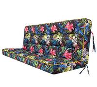 Coussin pour palette, extérieur, balancelle, banc de jardin, avec dossier. Imperméable et de qualité supérieure - M, largeur d'assise : 120 cm
