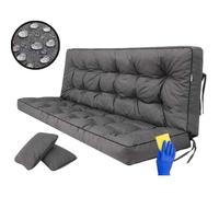 Coussin pour Palette, extérieur, balancelle, Banc de Jardin, avec Dossier. Imperméable et de qualité supérieure - XL -180 CM