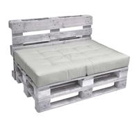 Coussin pour palette Outdoor siège ECO Elements, 120x80cm, gris clair