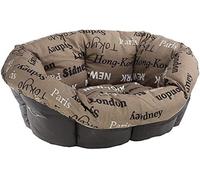 Coussin Pour Panier Chien Et Chat Sofa' 2 En Coton,Coussin Rembourré Pour Lit Chien Chat,Remplacement Pour Corbeille Plastique,Lavable,52 X 39 X H 21 Cm,Marron