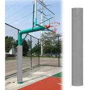 Coussin pour Poteau De Basket-Ball De 71 Po, Rembourrage Enveloppant Ultra-résistant De 0,8 Po D'épaisseur, Protection Ronde Autocollante pour Poteau, sous-Sol(Light Gray,2PCS Diameter 4 1/2in)