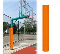 Coussin pour Poteau De Basket-Ball De 71 Po, Rembourrage Enveloppant Ultra-résistant De 0,8 Po D'épaisseur, Protection Ronde Autocollante pour Poteau, sous-Sol(Orange,2PCS Diameter 6 1/2in)