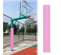 Coussin pour Poteau De Basket-Ball De 71 Po, Rembourrage Enveloppant Ultra-résistant De 0,8 Po D'épaisseur, Protection Ronde Autocollante pour Poteau, sous-Sol(Pink,2PCS Diameter 4 1/2in)