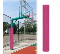 Coussin pour Poteau De Basket-Ball De 71 Po, Rembourrage Enveloppant Ultra-résistant De 0,8 Po D'épaisseur, Protection Ronde Autocollante pour Poteau, sous-Sol(Rose Red,2PCS Diameter 6 1/2in)