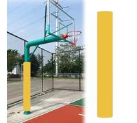 Coussin pour Poteau De Basket-Ball De 71 Po, Rembourrage Enveloppant Ultra-résistant De 0,8 Po D'épaisseur, Protection Ronde Autocollante pour Poteau, sous-Sol(Yellow,2PCS Diameter 8 5/8in)
