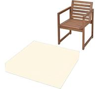 Coussin pour Pouf de Jardin 45 x 50 x 8 cm (17,7 x 19,7 x 3,2 po) avec Housse Amovible zippée et Assise antidérapante en Mousse. Convient pour la Cuisine, la Salle à Manger, Le sa