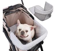 Coussin pour Poussette pour Animaux | Protège-Poussette | Doublure Amovible Rafraîchissante Anti-Dérapante Imperméable pour Chien Chat Voyage Extérieur