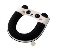 Coussin Pour Siège De Toilette - Coussin de Siège de Toilette Panda Cartoon d'Hiver,Couverture De Pot Anti-Dérapant,Pour Salle De Bain Maison Hôtel Maison De Retraite Douche Appartement Chambre Pour