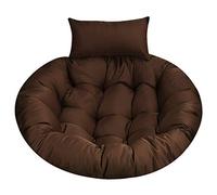 Coussin pour siège Suspendu， Tapis de Chaise Suspendue épais avec Housse Lavable, Tapis en Osier et Coussin hamac Suspendu(Taupe)