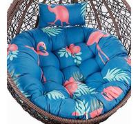 Coussin pour siège Suspendu， Tapis de Chaise Suspendue épais avec Housse Lavable, Tapis en Osier et Coussin hamac Suspendu(Deep Blue)