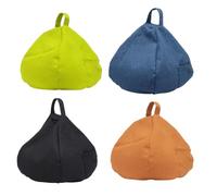 Coussin pour tablette, sac en polyéthylène et lin | Support de tablette souple avec poches avec rangement mains libres, support de téléphone, organisateur de lunettes, coussin de repos pour tablettes