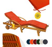Coussin pour transat 195cm chaise longue de jardin Hydrofuge bain de soleil