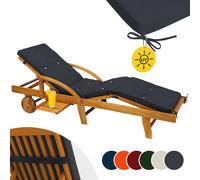 Coussin pour transat 195cm chaise longue de jardin Hydrofuge bain de soleil