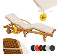 Coussin pour transat 195cm chaise longue de jardin Hydrofuge bain de soleil