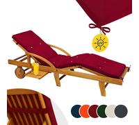 Coussin pour transat 195cm chaise longue de jardin Hydrofuge bain de soleil