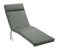 Coussin pour transat jardin Outsunny 196x55x8cm matelas chaise longue extérieur terrasse polyester foncé confortable antidérapant