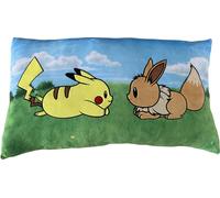 Coussin premium - POKEMON - Pikachu & Eevee - Microfibre - 60 cm