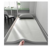 Coussin rafraîchissant d'été en Soie glacée, Housse de Matelas Jacquard Respirante avec Surface Non tissée for dortoir d'étudiants, Chambre à Coucher, Sommeil Frais(Gray,90x200cm)