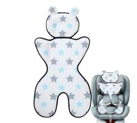 Coussin rafraîchissant pour siège auto pour bébés - Coussin refroidisseur de voiture pour enfants, doublure de siège de poussette fabriquée en coton respectueux de l'environnement et respirant en