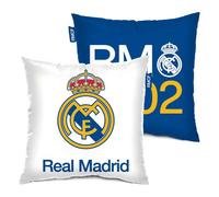 Coussin - REAL MADRID - 40 x 40 cm - Microfibre 100% Polyester - Design Logo - Confort Optimal
