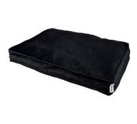 Coussin Rectangle Chien & Chat Velours "Crafty" 80cm Noir