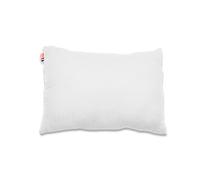 Coussin rectangle en coton bio blanc
