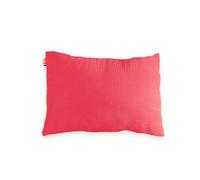 Coussin rectangle en coton bio fraise
