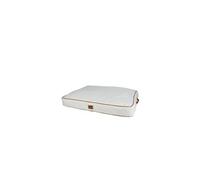 Coussin rectangle pour animaux en tissu à bouclettes - Blanc - L 80 x l 60 x H 10 cm - Gamme Wooly