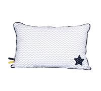 Coussin rectangulaire en coton - hello blanc TU