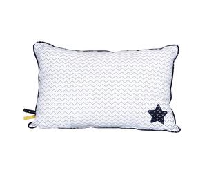 Coussin Rectangulaire En Coton - Hello Blanc TU