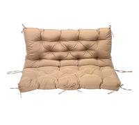 Coussin rectangulaire épais pour banc de jardin 2-4 places, balancelle, terrasse, extérieur, 150 x 100 x 10 cm, kaki
