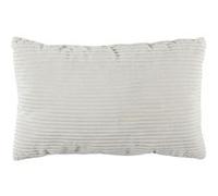 Coussin Rectangulaire Flanelle Côtelée 30x50cm, Doux et Lavable en Machine - WILUS - ALTOBUY Blanc G