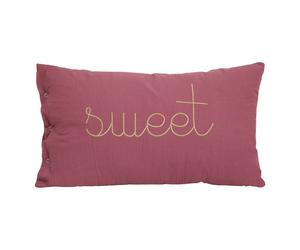 Coussin rectangulaire gaze de coton - lili rose antique TU