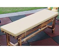 Coussin rectangulaire imperméable et durable pour extérieur, 200 x 45 x 5 cm, beige, pour 2/3/4 places, parfait pour terrasse, jardin, balancelle, design durable et résistant aux intempéries.