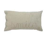 Atmosphera Coussin rectangulaire en gaze de coton Vert