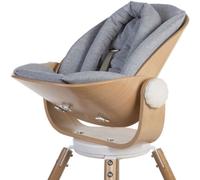 Childhome Coussin Réducteur de Naissance; Compatible Transat Naissance Evolu Newborn Seat; 100 pourcent Coton; Harnais de sécurité 5 points; Confortable; Ergonomique; Couleur Gris CHEVOSCNBJG