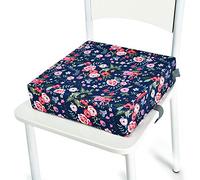 Coussin Rehausseur Chaise Enfant Portable Réhausseur Coussin De Siège, Fansu Cartoons Eponge Confortable Coussins avec Longue Sangle pour Siège Chaises Hautes Chaises de Jardin (Rose bleue)