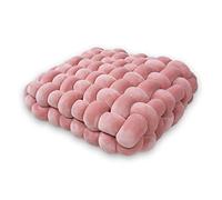 Coussin rehausseur de chaise de salle à manger épais pour personnes âgées, grossesse, post-opératoire, rose corail, 30 x 33 x 12 cm